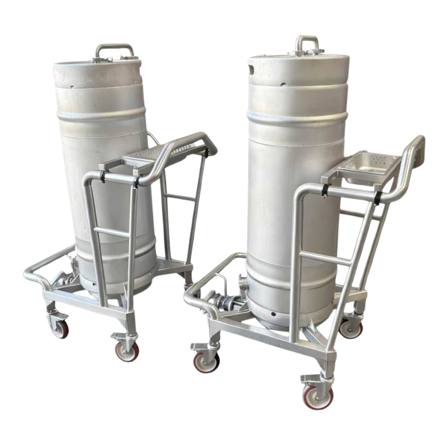 1 BBL Portable Yeast Brink Tank by Redwood | Sanitary Stainless with Handrails