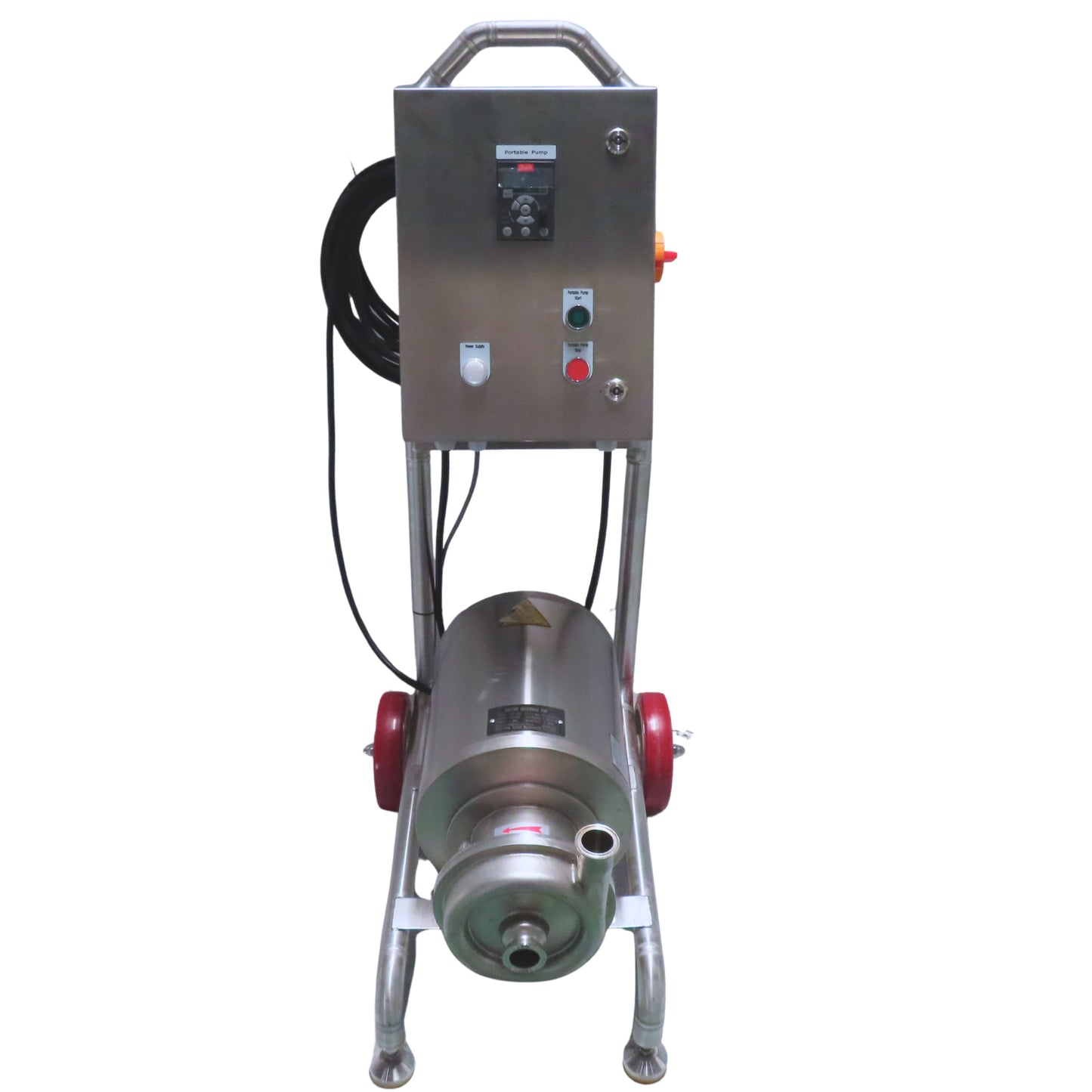Mobile CIP Pump Cart – Stainless Steel Sanitary Cleaning System