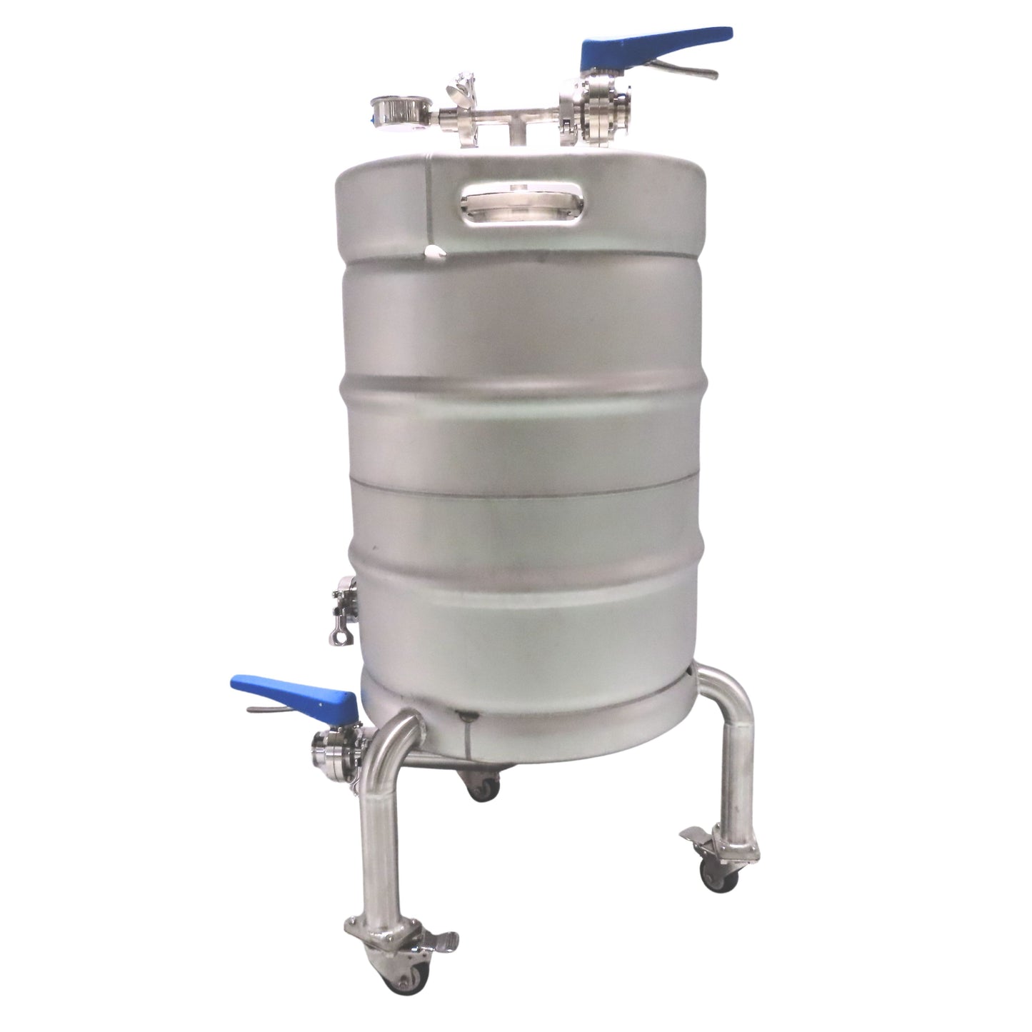 50L Portable Yeast Tank for Brewing – Mobile Stainless Steel Vessel