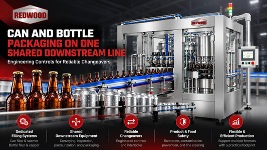 Can and Bottle Packaging on One Shared Downstream Line: Engineering Controls for Reliable Changeovers