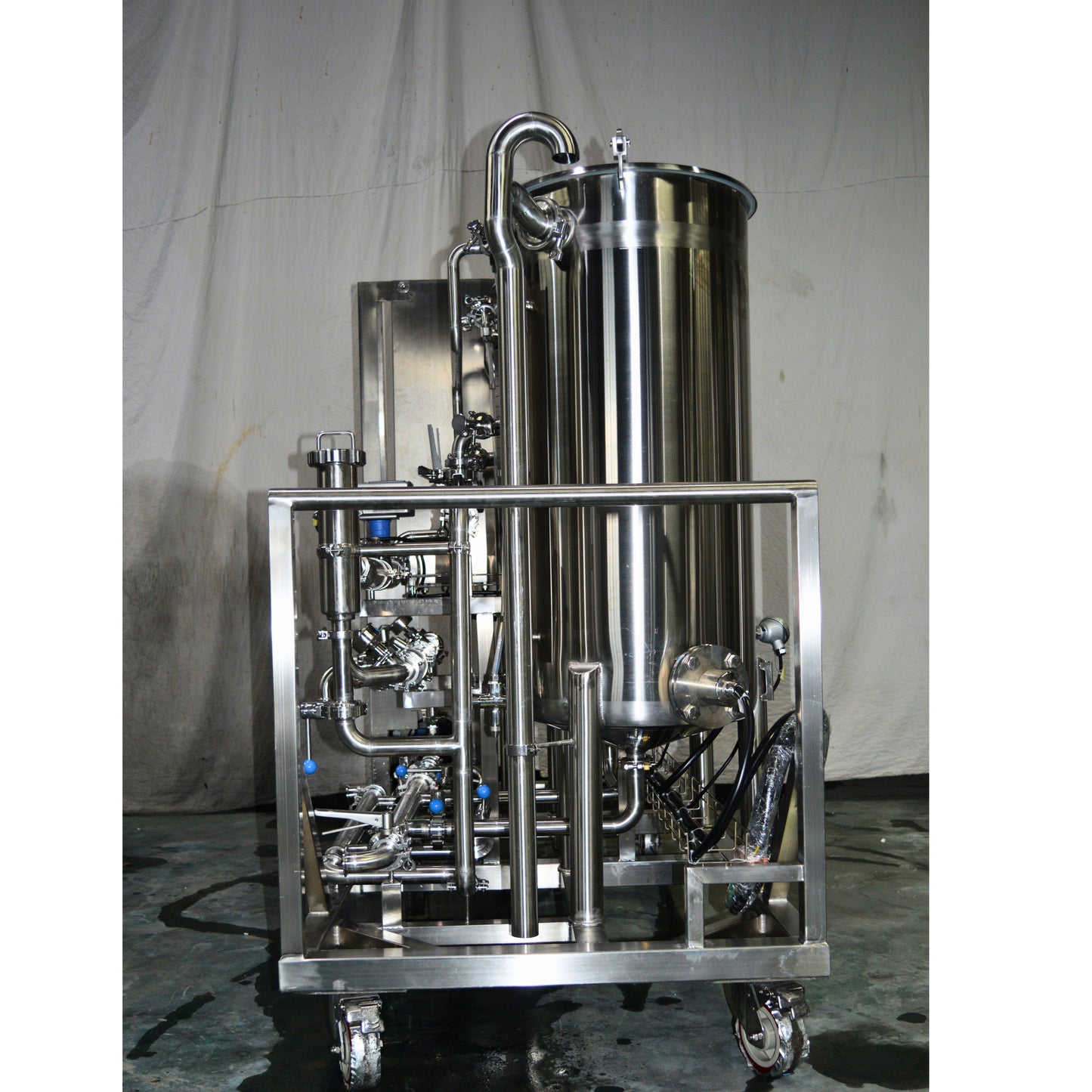 150L Electric Heating Portable CIP Trolley – Dual-Tank Cleaning System