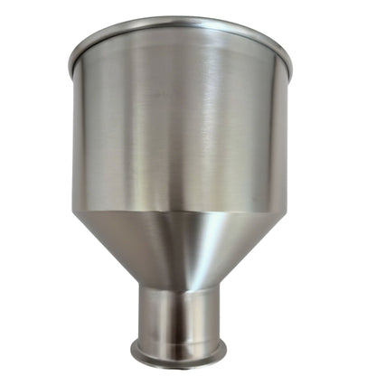 15L Stainless Steel Hop Funnel - 4" TC Outlet for Brewing Equipment