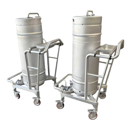 1 BBL Portable Yeast Brink Tank by Redwood | Sanitary Stainless with Handrails