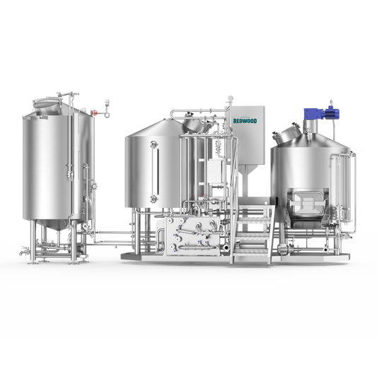 Advanced nano brewing system by Redwood featuring a versatile layout designed for precision quality control and expansion. Ideal for small batch brewing, pilot projects, and creative taproom experiments.