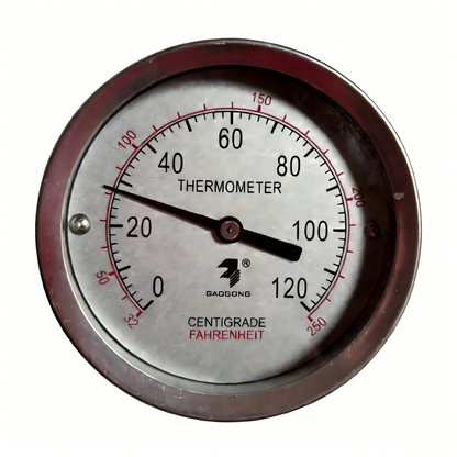 50.5mm Tri-Clamp Thermometer | 304 Stainless Steel | 70mm Probe
