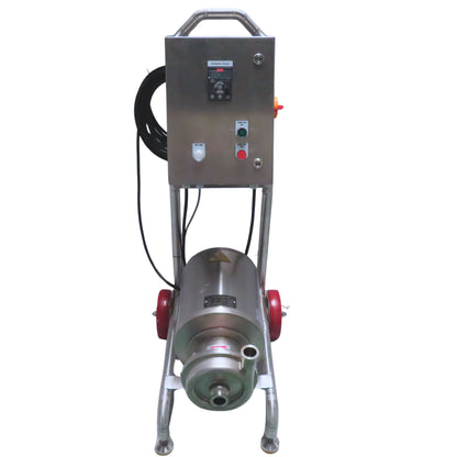 Mobile CIP Pump Cart – Stainless Steel Sanitary Cleaning System