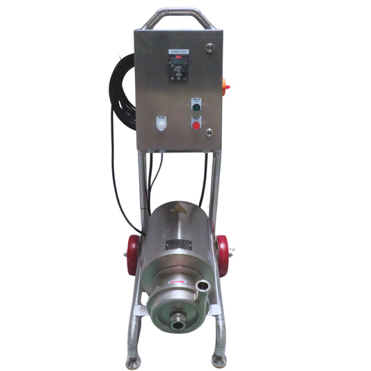 Mobile CIP Pump Cart – Stainless Steel Sanitary Cleaning System