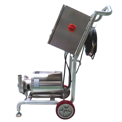 Mobile CIP Pump Cart – Stainless Steel Sanitary Cleaning System