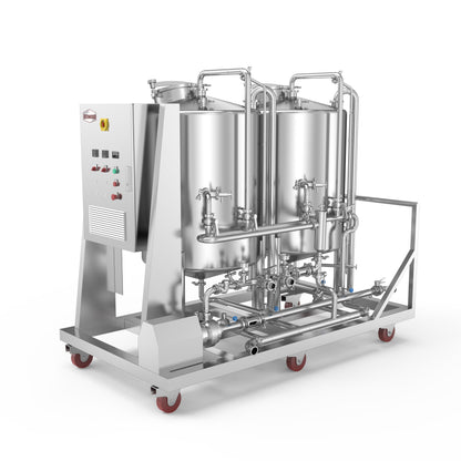 150L Electric Heating Portable CIP Trolley – Dual-Tank Cleaning System