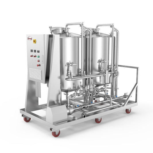 150L Electric Heating Portable CIP Trolley – Dual-Tank Cleaning System