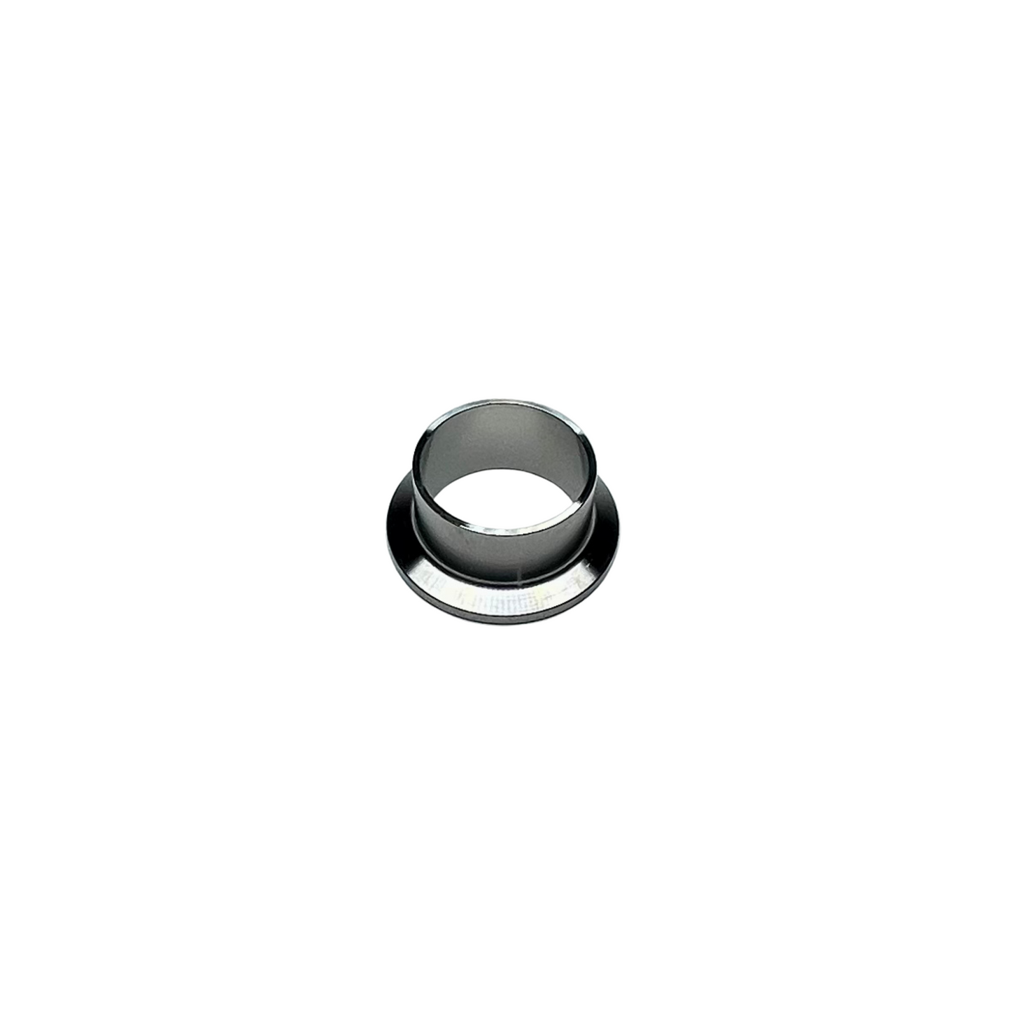 Stainless steel tri-clamp ferrule with a weld end, designed for sanitary brewing, food, and beverage processing systems.