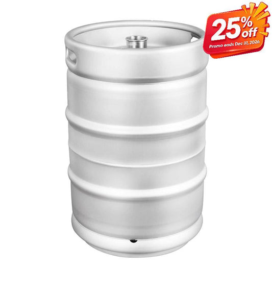 1/2 Barrel US Standard Beer Keg | Stainless Steel, Stackable