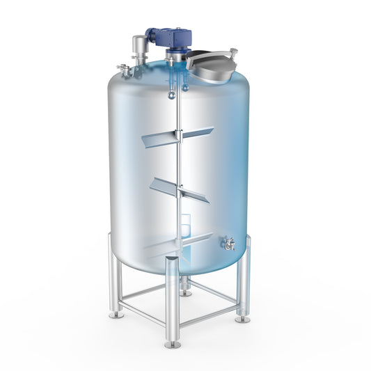 304 / 316L Stainless Steel Mixing Tank by Redwood | Sanitary CIP Design for Beverage Production